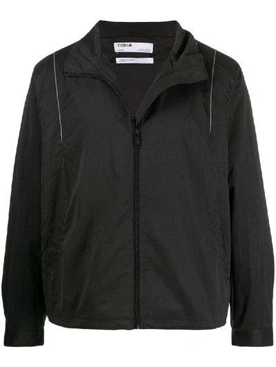 C2h4 Zip Up Sports Jacket In Black