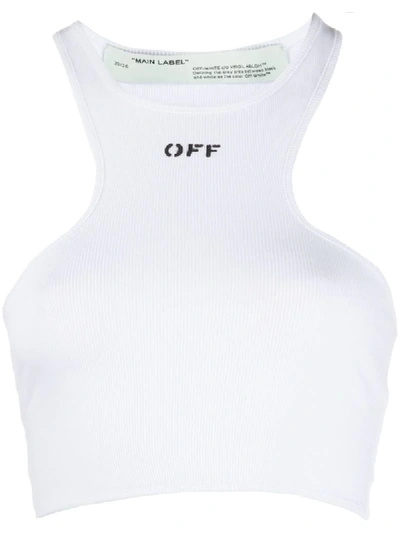 Off-white Tanktop Mit Logo-print In White