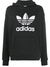 ADIDAS ORIGINALS TREFOIL LOGO PRINT HOODIE