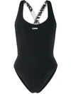 OFF-WHITE LOGO PRINT SWIMSUIT