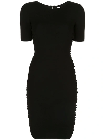 Milly Ruched Detail Dress In Black