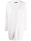 Incentive! Cashmere Ribbed Cashmere Cardi-coat In White