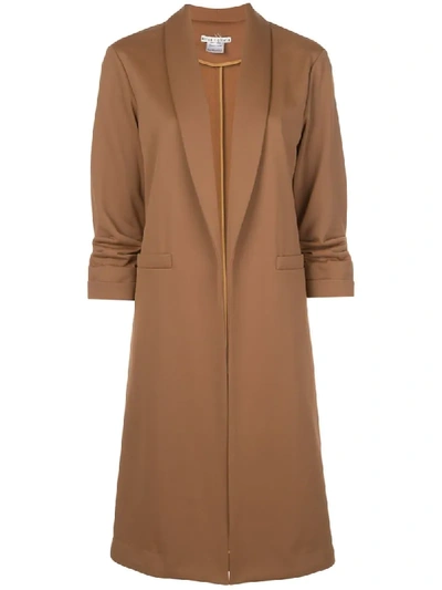 Alice And Olivia Angela Overcoat In Brown