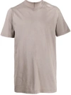 Rick Owens Larry Short Level T-shirt In Grey