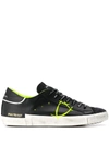 Philippe Model Paris Paris X Logo Low-top Sneakers In Black