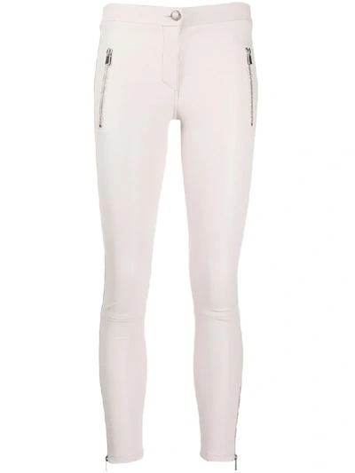 Arma Mid-rise Skinny Trousers In White