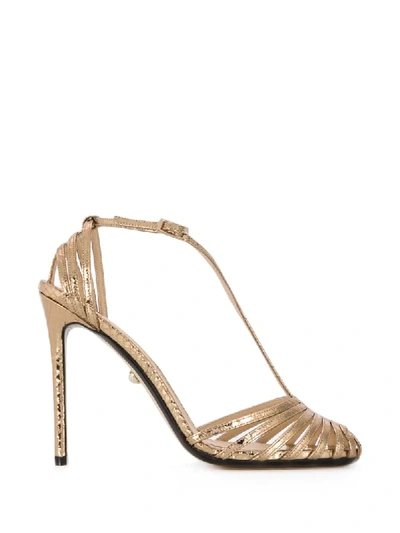 Alevì Toni Strappy Sandals In Gold