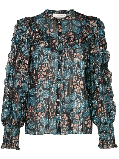 Ulla Johnson Isadora Georgette Blouse In Blue