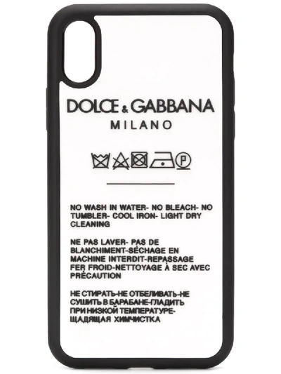 Dolce & Gabbana Care Label Iphone Xr Case In White