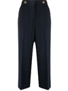 GIVENCHY CROPPED TROUSERS WITH 4G BUTTON