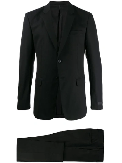 Prada Single-breasted Two-piece Suit In Black