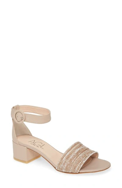 Agl Attilio Giusti Leombruni Ankle Strap Sandal In Verbito Nude