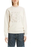LOEWE LOGO EMBROIDERED INSIDE OUT SWEATSHIRT,S6109591CR