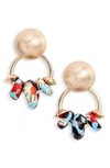 AKOLA GLASS BEADED DROP EARRINGS,19DE52-MU