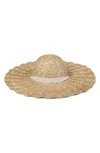LACK OF COLOR SCALLOPED DOLCE STRAW HAT,SCALLDOLCE