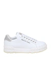 PHILIPP PLEIN SNEAKERS LO-TOP STATEMENT IN WHITE COLOR LEATHER,11196884