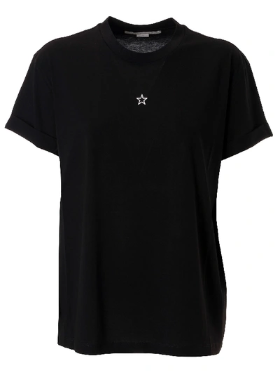 Stella Mccartney Star Print T-shirt In Black