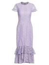 ML MONIQUE LHUILLIER Lace Midi Dress