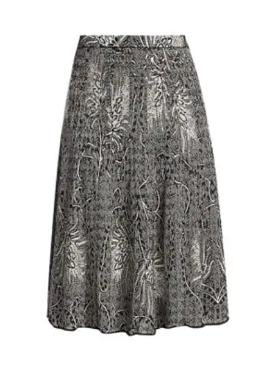 Etro Knitted Straight Fit Skirt In Multi
