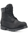 Timberland Waterproof Lace Up Boot With Padded Collar In Black