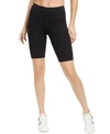 Calvin Klein Performance Logo Stripe High-waist Bike Shorts In Black