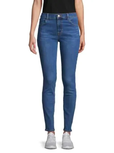J Brand Maria High Rise Skinny Earthen Jeans In Blue