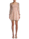 ALLISON NEW YORK FLORAL MINI DRESS,0400011998141