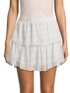SUPPLY & DEMAND Floral-Print Tiered Mini Skirt,0400012007907