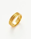 MISSOMA ANCIEN RING 18CT GOLD PLATED VERMEIL,HE G R2 NS J