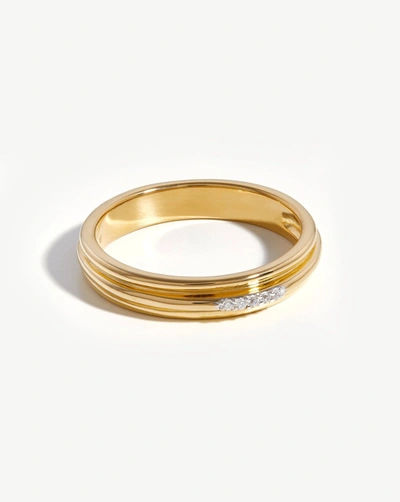 Missoma Lucy Williams Pave Ridge Ring In Gold