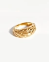 MISSOMA LUCY WILLIAMS DOME WAFFLE RING 18CT GOLD PLATED VERMEIL,LWS G R5 NS J