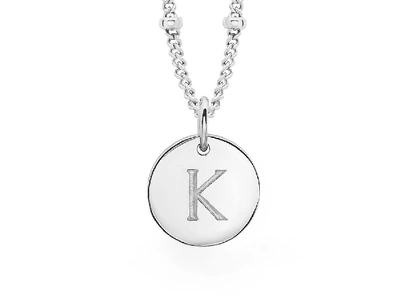 Missoma Silver Initial K Necklace