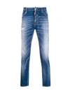DSQUARED2 INK SPLASHES STRAIGHT JEANS,S74LB0671S3034214708416