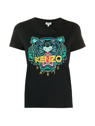 Kenzo Classic Tiger Icon Short-sleeve T-shirt In Black