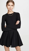 ALEXANDER WANG Shortrowed Long Sleeve Dress