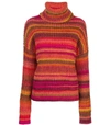 ALTUZARRA Kelley Striped Turtleneck