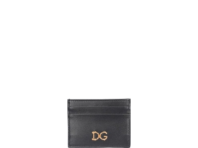 Dolce & Gabbana Logo Cards Holder In Black