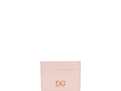 Dolce & Gabbana Logo Cards Holder In Pink