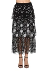 SELF-PORTRAIT SELF-PORTRAIT DECO SEQUIN TIERED MIDI SKIRT,11198241