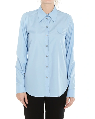 N°21 Star Button Shirt In Blue