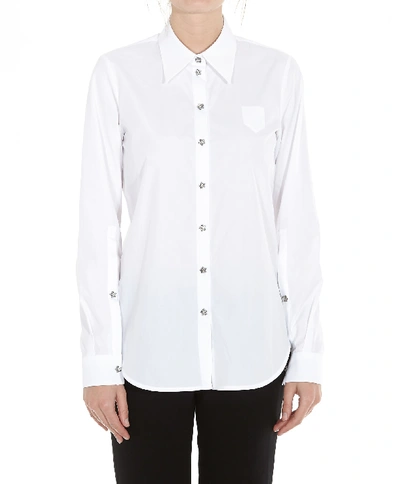 N°21 Star Button Shirt In White