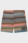 MISSONI Zigzag-Print Swim Shorts,819013