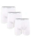 Calvin Klein Microfiber Stretch Boxer Briefs - Pack Of 3 In White