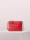 Kate Spade Polly Medium Crossbody In Hot Chili