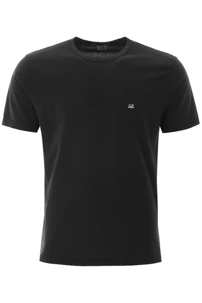 C.p. Company T-shirt With Micro Logo In Black