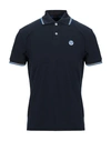 North Sails Polo Shirts In Dark Blue