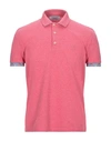 Trussardi Polo Shirts In Pastel Pink