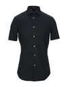 PAL ZILERI PAL ZILERI MAN SHIRT MIDNIGHT BLUE SIZE 16 ½ COTTON, ELASTANE,38899551XT 5