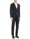 Grey Daniele Alessandrini Suits In Dark Blue