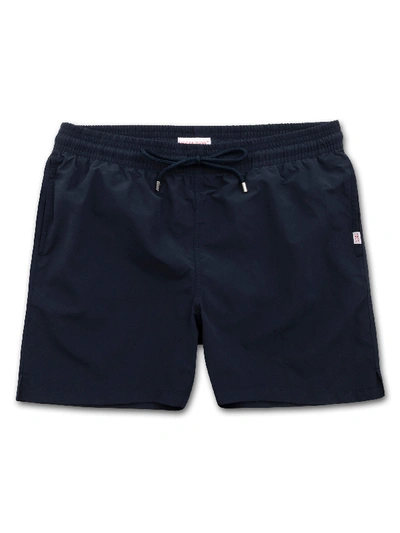 Derek Rose Aruba Shell Swim Shorts In Navy